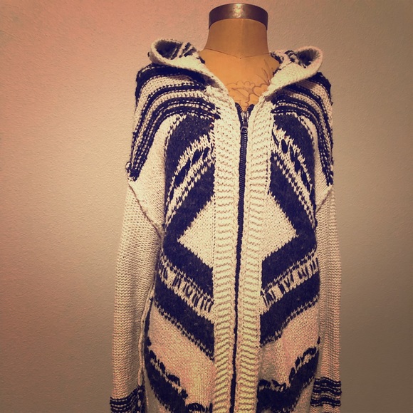 Free People Sweaters - Free People Fringe Hooded LS Sweater